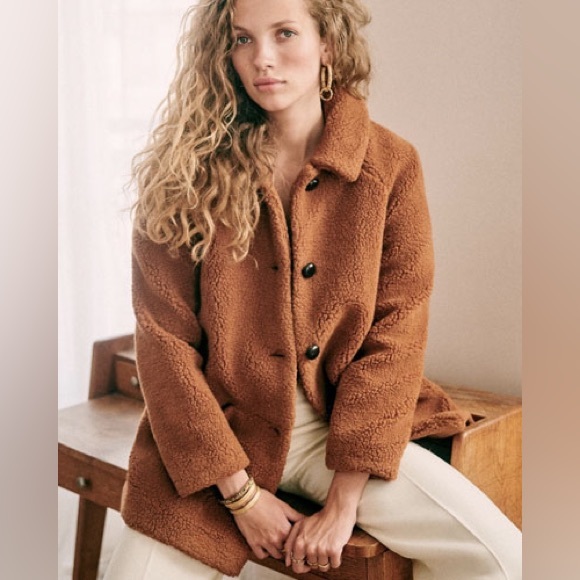 Sézane Isae Teddy Coat size 40 / US 8 - Picture 2 of 7